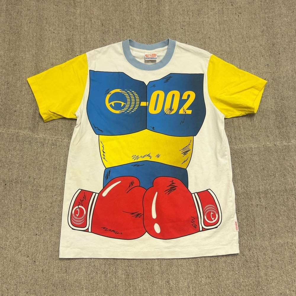 Devilnut Shirt Mens XS White 2000s Y2K Boxing